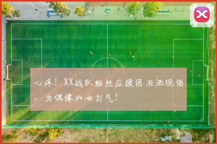心疼！XX战队粉丝应援团泪洒现场，为偶像加油打气！