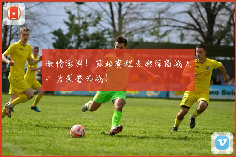 激情澎湃！苏超赛程点燃绿茵战火，为荣誉而战！